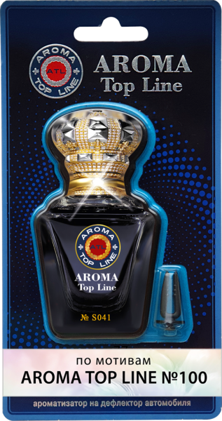 Ароматизатор №s041 Aroma Top Line №100 картон на дефлектор 